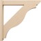 Ekena Millwork 6-in W x 36-in D x 36-in H Funston Slat Rough Cedar Woodgrain TimberThane Outlooker, Primed Tan OUTUR060X36X36FST24RCPR - alternate 6